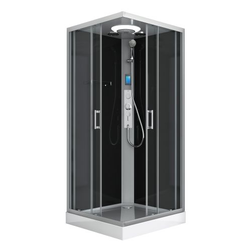 Sanotechnik Duschkabine Komplettduschkabine MIAMI 90x90x215cm Quickline