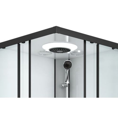 Sanotechnik Duschkabine Komplettduschkabine MIAMI 90x90x215cm Quickline