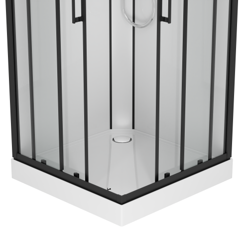 Sanotechnik Duschkabine Komplettduschkabine MIAMI 90x90x215cm Quickline