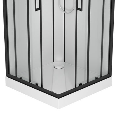 Sanotechnik Duschkabine Komplettduschkabine MIAMI 90x90x215cm Quickline