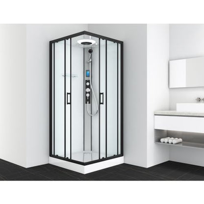 Sanotechnik Duschkabine Komplettduschkabine MIAMI 90x90x215cm Quickline