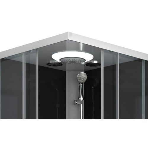 Sanotechnik Duschkabine Komplettduschkabine MIAMI 90x90x215cm Quickline