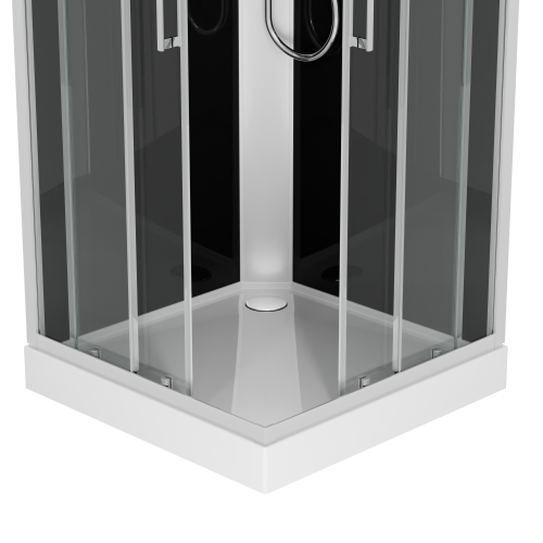 Sanotechnik Duschkabine Komplettduschkabine MIAMI 90x90x215cm Quickline