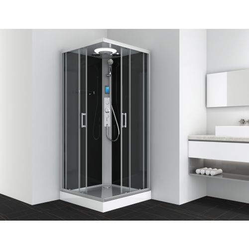 Sanotechnik Duschkabine Komplettduschkabine MIAMI 90x90x215cm Quickline