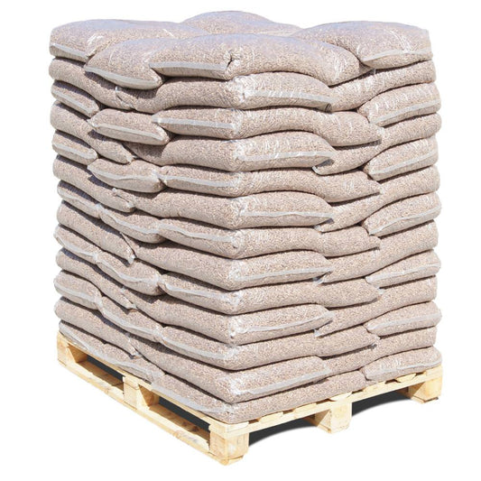 EDWOOD Eiche Holzpellets Hartholz 6 mm | 975 kg Palette | 65 x 15 kg Sack