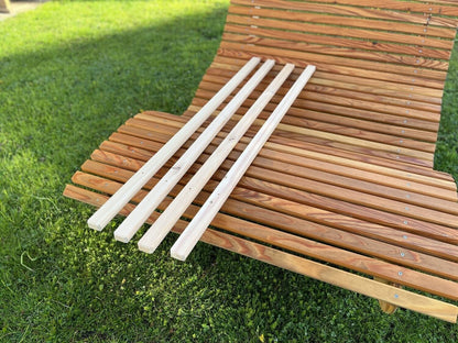 Ersatzlatten aus Lärchenholz | für Holztec-Leitner Liegen & Waldsofas | 95 cm