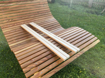 Ersatzlatten aus Lärchenholz | für Holztec-Leitner Liegen & Waldsofas | 95 cm