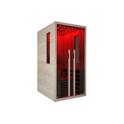 Sanotechnik CARBON 1 Infrarotkabine Wärmekabine für 1 Person 100x130x195 cm