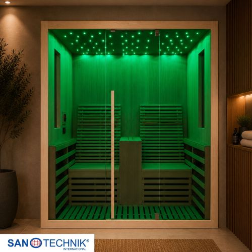 Sanotechnik CARBON 2 Infrarotkabine Wärmekabine für 2 Personen 180x150x195 cm