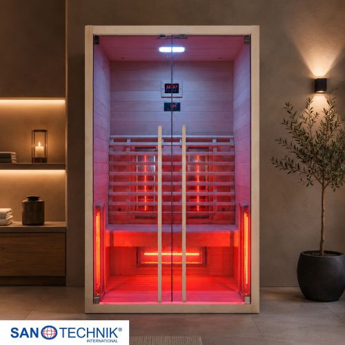 Sanotechnik RUBY 2 Infrarotkabine Wärmekabine 2 Pers. 120x100x195 cm