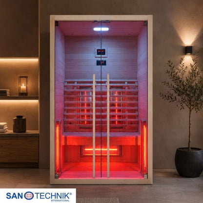 Sanotechnik RUBY 2 Infrarotkabine Wärmekabine 2 Pers. 120x100x195 cm