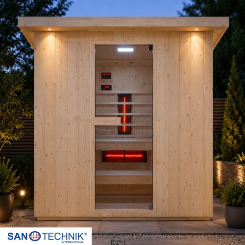 Sanotechnik LAHTI Außensauna für 4-6 Personen Sauna 198x181,5x202,2 cm