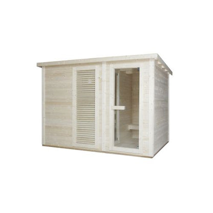 Sanotechnik VAASA Außensauna Sauna für 4-6 P. 310x230x219,5 cm
