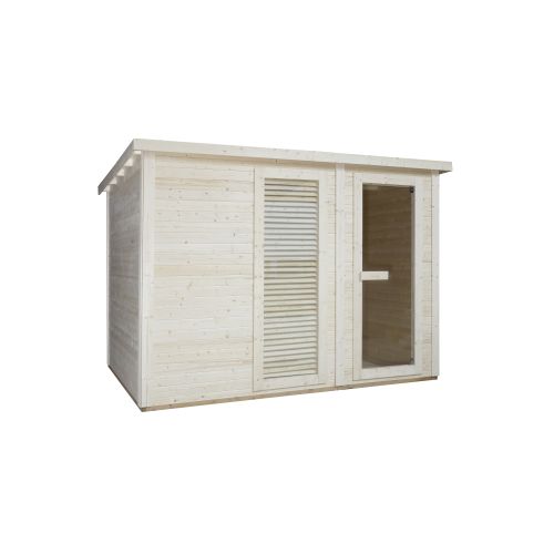 Sanotechnik VAASA Außensauna Sauna für 4-6 P. 310x230x219,5 cm