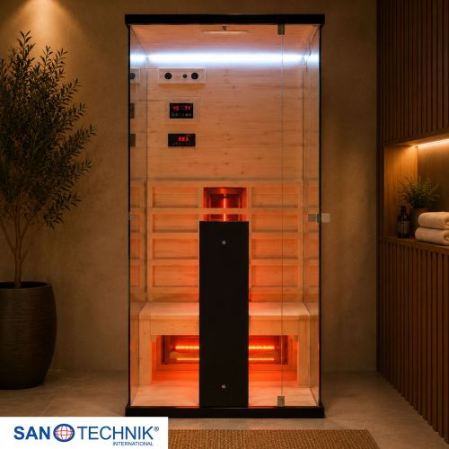 Sanotechnik BILLUND 1 Infrarotkabine für 1 Person 80x110x190 cm