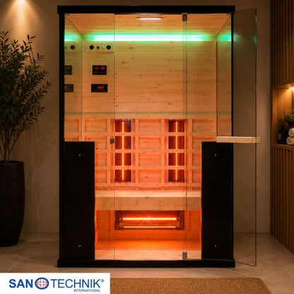 Sanotechnik BILLUND 2 Infrarotkabine für 2 Personen 125x100x190 cm