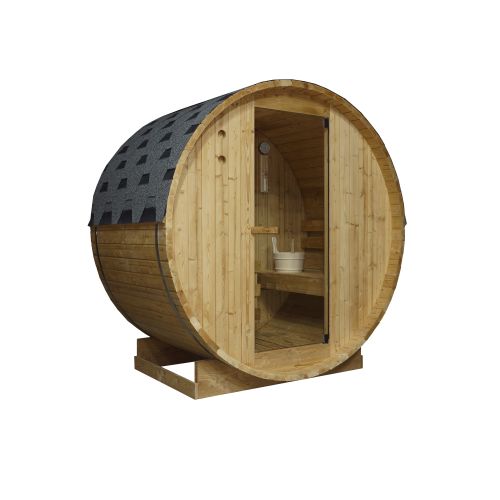 Sanotechnik TROMSÖ M Fasssauna Sauna für 2 P. 189,0x120,0x191,5 cm