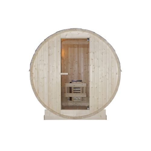 Sanotechnik TROMSÖ M Fasssauna Sauna für 2 P. 189,0x120,0x191,5 cm