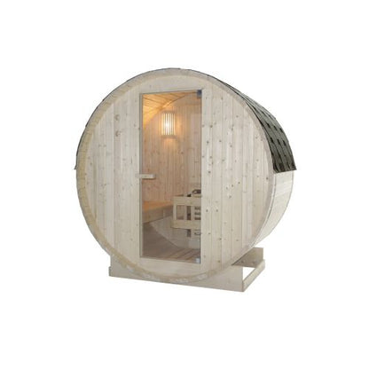 Sanotechnik TROMSÖ M Fasssauna Sauna für 2 P. 189,0x120,0x191,5 cm
