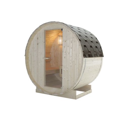 Sanotechnik TROMSÖ M Fasssauna Sauna für 2 P. 189,0x120,0x191,5 cm