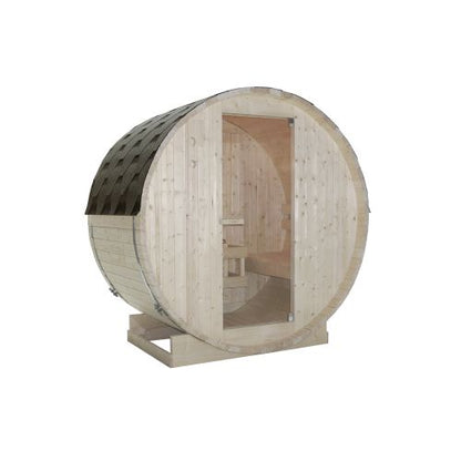 Sanotechnik TROMSÖ M Fasssauna Sauna für 2 P. 189,0x120,0x191,5 cm