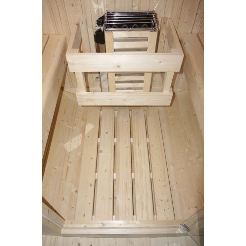 Sanotechnik TROMSÖ M Fasssauna Sauna für 2 P. 189,0x120,0x191,5 cm