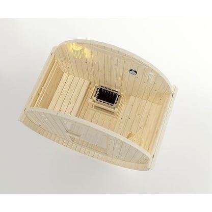 Sanotechnik TROMSÖ M Fasssauna Sauna für 2 P. 189,0x120,0x191,5 cm