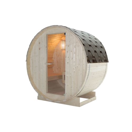 Sanotechnik TROMSÖ M Fasssauna Sauna für 2 P. 189,0x120,0x191,5 cm