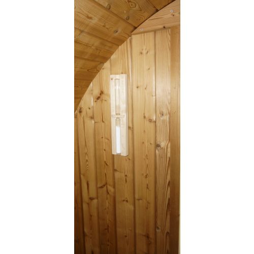 Sanotechnik TROMSÖ XL Fasssauna Außensauna Sauna für 6 Personen 189 x220x191,5 cm