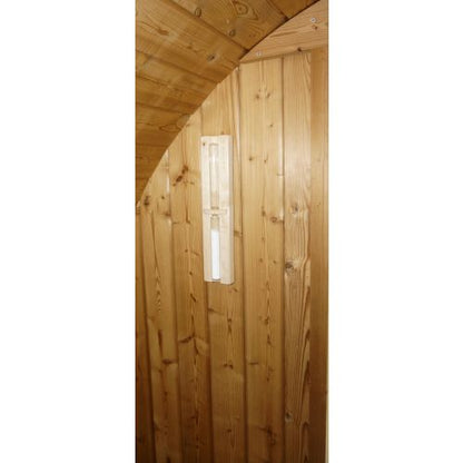 Sanotechnik TROMSÖ XL Fasssauna Außensauna Sauna für 6 Personen 189 x220x191,5 cm
