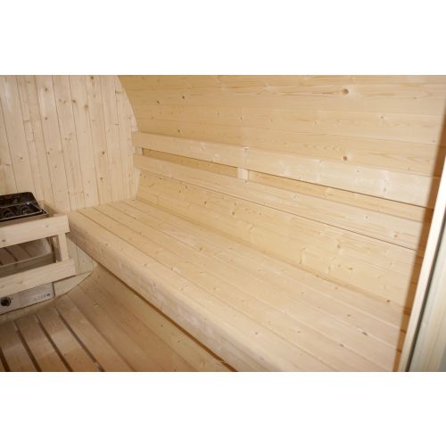 Sanotechnik TROMSÖ XL Fasssauna Außensauna Sauna für 6 Personen 189 x220x191,5 cm