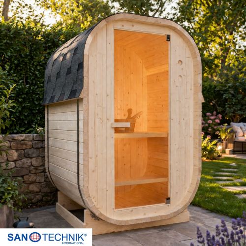 Sanotechnik LINDHOLM Außensauna Sauna für 1-2 P. 128,2x120x194 cm