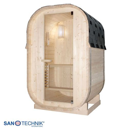 Sanotechnik LINDHOLM Außensauna Sauna für 1-2 P. 128,2x120x194 cm