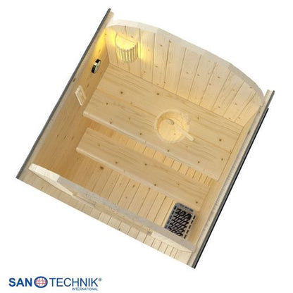 Sanotechnik LINDHOLM Außensauna Sauna für 1-2 P. 128,2x120x194 cm