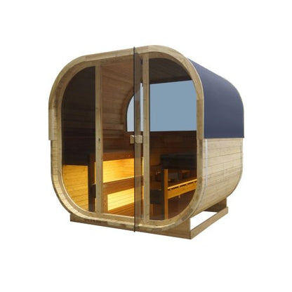 Sanotechnik HANKO OutdoorSauna Außensauna für 6 P. 210x180x210 cm