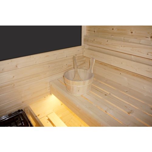 Sanotechnik HANKO Outdoor Sauna Außensauna für 6 P. 210x180x210 cm