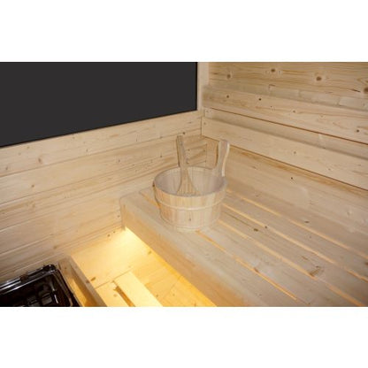 Sanotechnik HANKO Outdoor Sauna Außensauna für 6 P. 210x180x210 cm