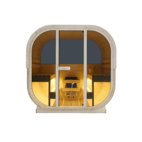 Sanotechnik HANKO Outdoor Sauna Außensauna für 6 P. 210x180x210 cm