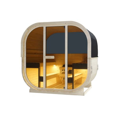 Sanotechnik HANKO Outdoor Sauna Außensauna für 6 P. 210x180x210 cm