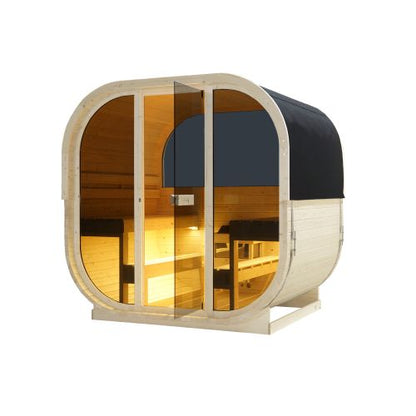 Sanotechnik HANKO Outdoor Sauna Außensauna für 6 P. 210x180x210 cm