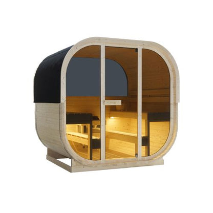 Sanotechnik HANKO Outdoor Sauna Außensauna für 6 P. 210x180x210 cm