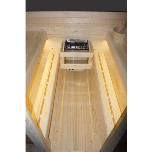 Sanotechnik HANKO Outdoor Sauna Außensauna für 6 P. 210x180x210 cm