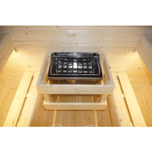 Sanotechnik HANKO Outdoor Sauna Außensauna für 6 P. 210x180x210 cm