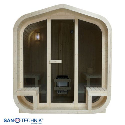 Sanotechnik LIETO Außensauna für 6 Personen Sauna 220x223,6x250,1 cm