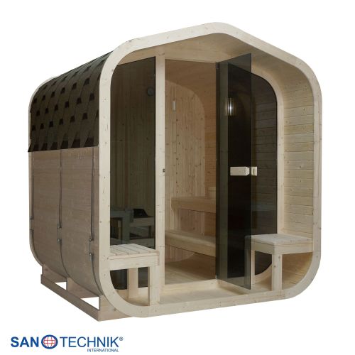 Sanotechnik LIETO Außensauna für 6 Personen Sauna 220x223,6x250,1 cm