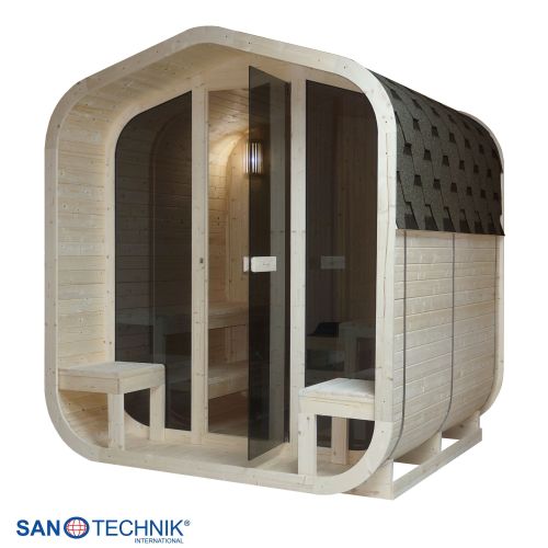 Sanotechnik LIETO Außensauna für 6 Personen Sauna 220x223,6x250,1 cm