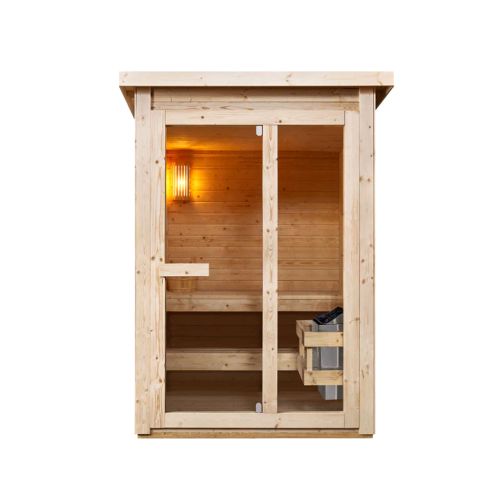 Sanotechnik HELSINKI Außensauna Sauna für 2-3 P. 165x175x218,9 cm (Bausatz)