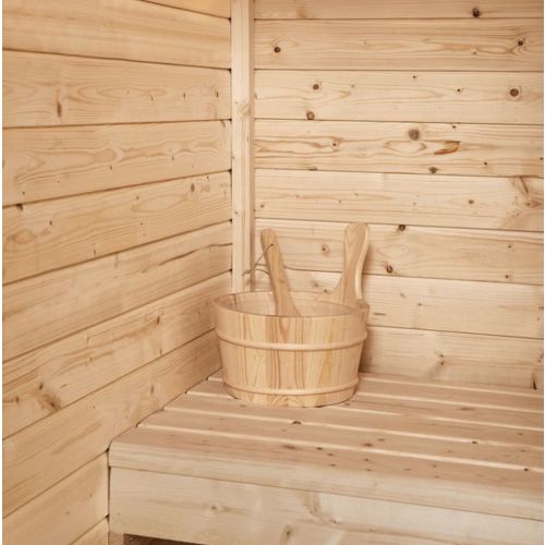 Sanotechnik HELSINKI Außensauna Sauna für 2-3 P. 165x175x218,9 cm (Bausatz)