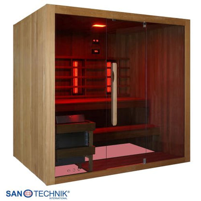 Sanotechnik KOTKA Sauna + Infrarotkabine für 4-5 Personen 200x150x190 cm THERMO-ESPENHOLZ