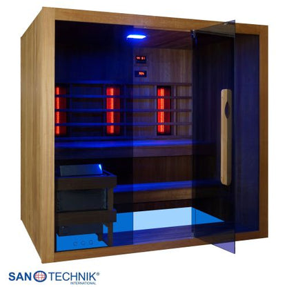 Sanotechnik KOTKA Sauna + Infrarotkabine für 4-5 Personen 200x150x190 cm THERMO-ESPENHOLZ